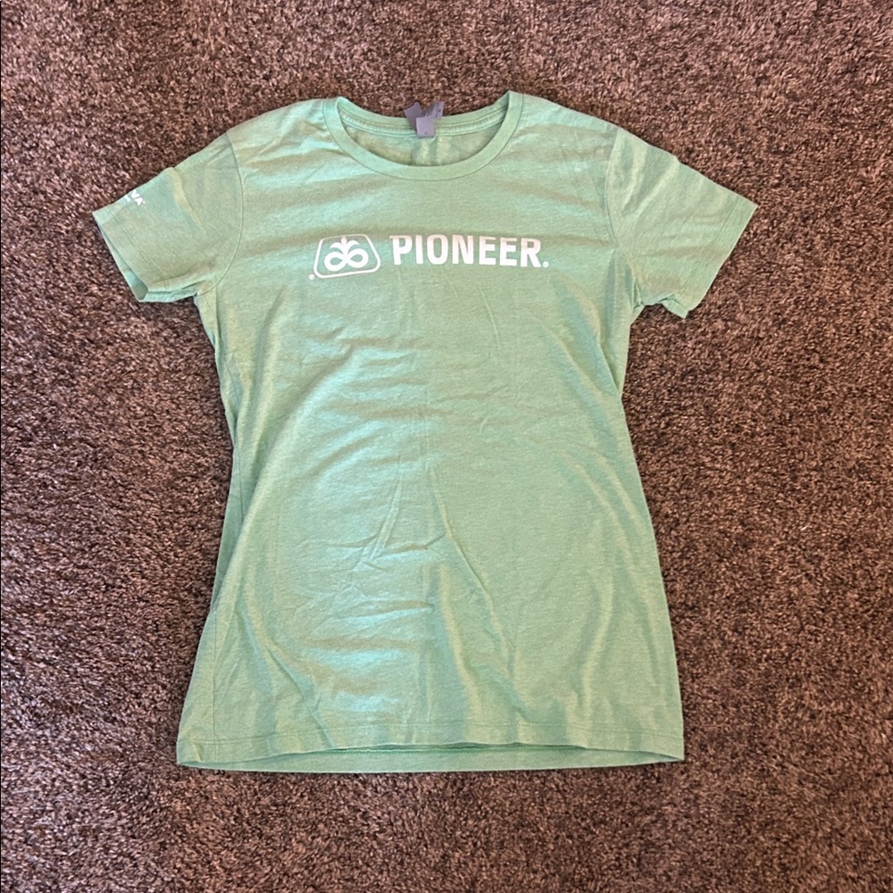 PIONEER Light Green Short-Sleeve Logo Tee